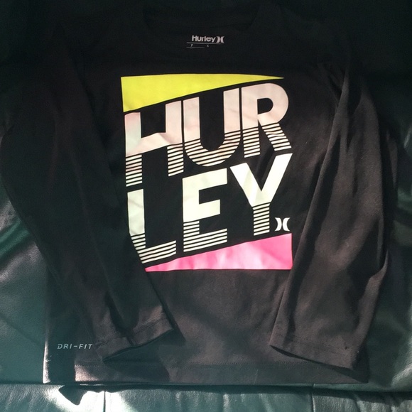 Kids Size 7 Hurley long sleeve tshirt - Picture 1 of 4